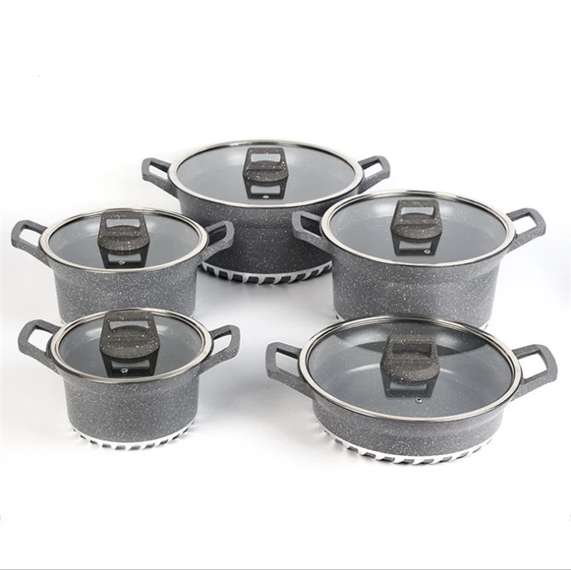 Set de vase din aluminiu antiaderent