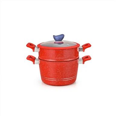 Wok multifuncțional din aluminiu cu abur