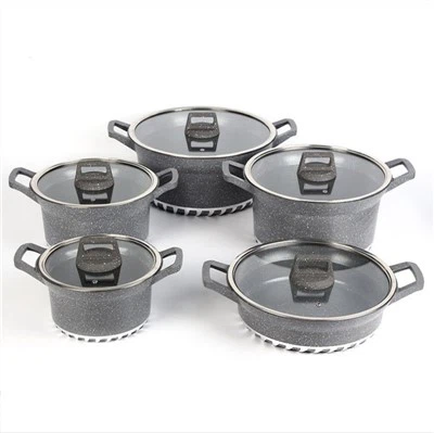 Set de vase din aluminiu antiaderent